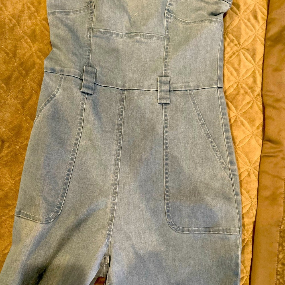 Baby boo denim jumpsuit